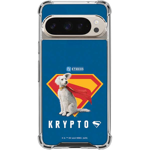 Superman 2025 Krypto the Super Dog Google Pixel 9 Pro XL Clear Case